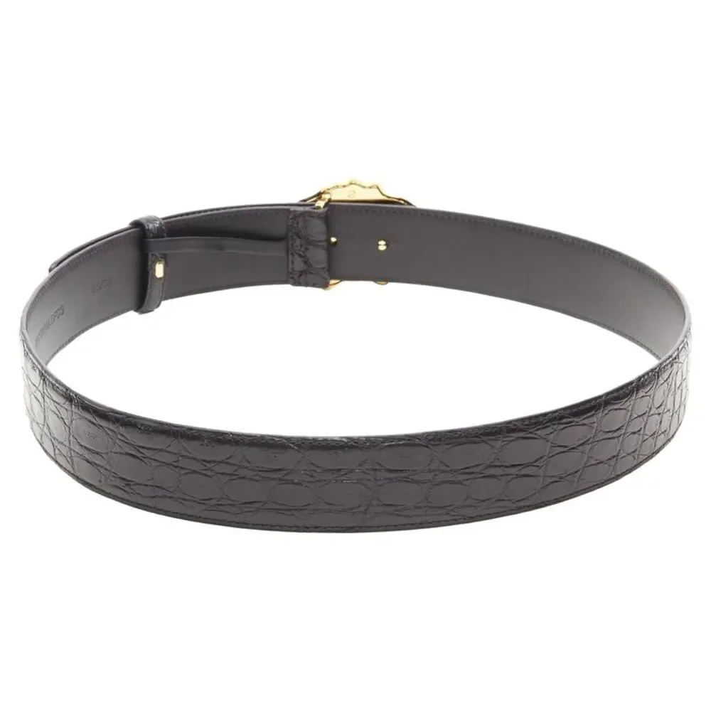 Versace La Medusa Gold Buckle Belt